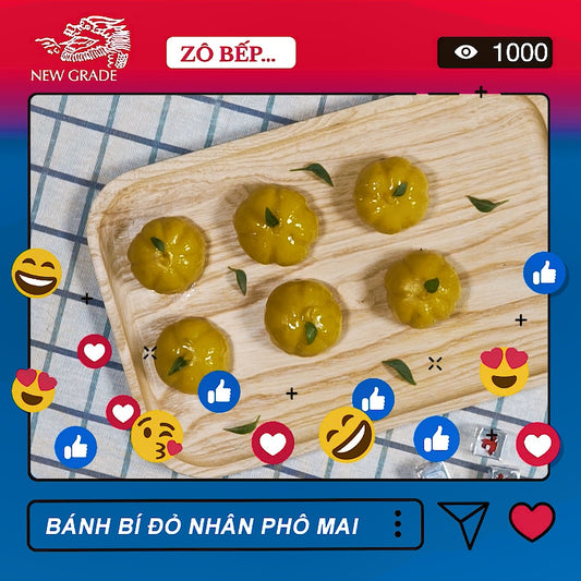 CÁCH LÀM BÁNH BÍ ĐỎ PHÔ MAI