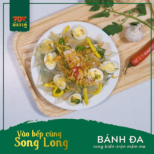 CÁCH LÀM BÁNH ĐA RONG BIỂN TRỘN MẮM ME