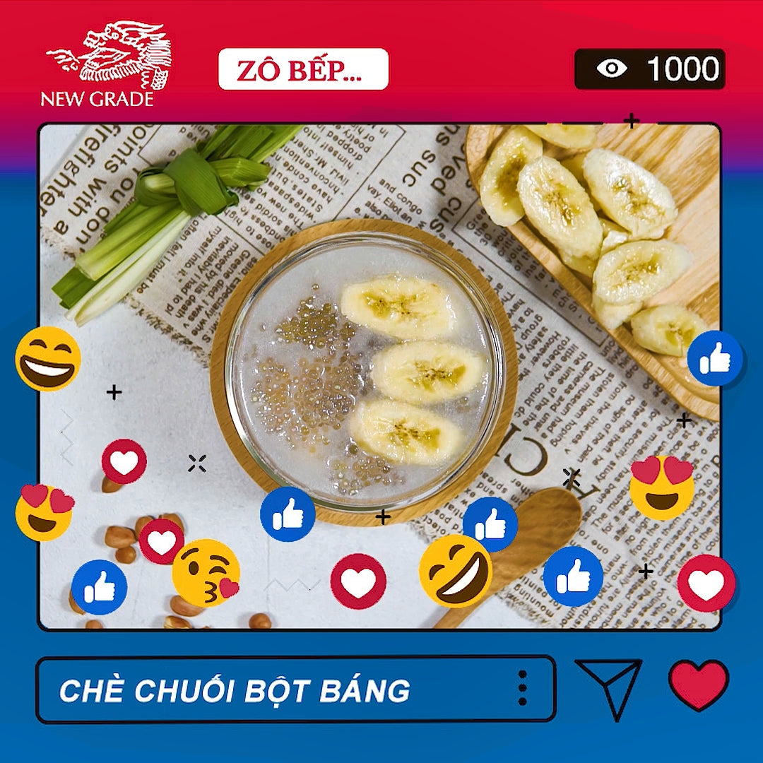 CÁCH LÀM CHÈ CHUỐI BỘT BÁNG