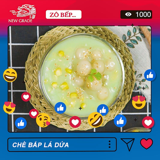 CÁCH LÀM CHÈ BẮP LÁ DỨA