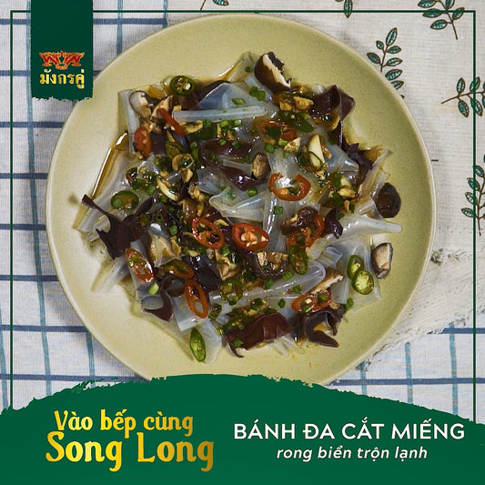 CÁCH LÀM BÁNH ĐA CẮT MIẾNG RONG BIỂN TRỘN LẠNH