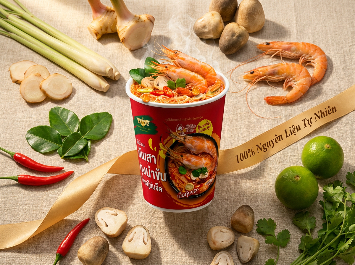 Miến ăn liền Song Long (vị Tom Yum)