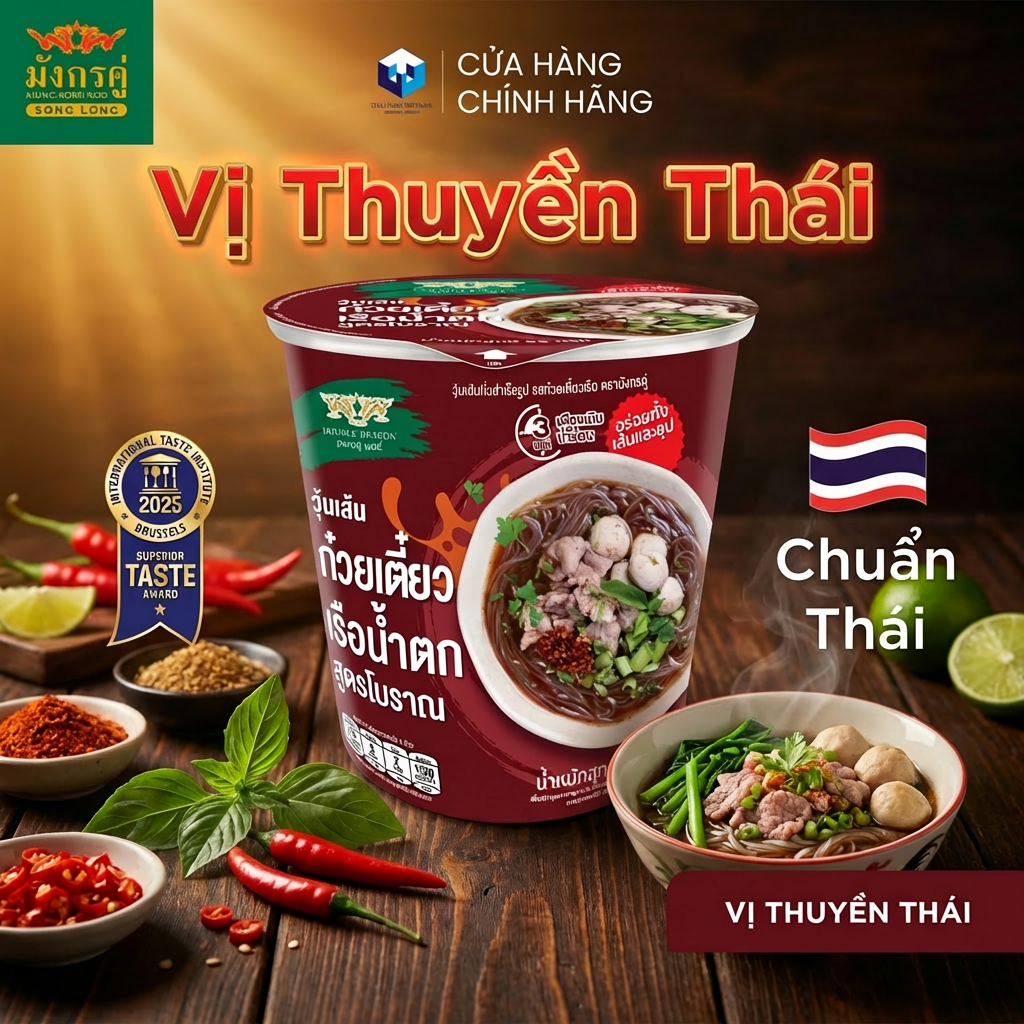 Miến ăn liền Song Long (vị Mì Thuyền Thái)