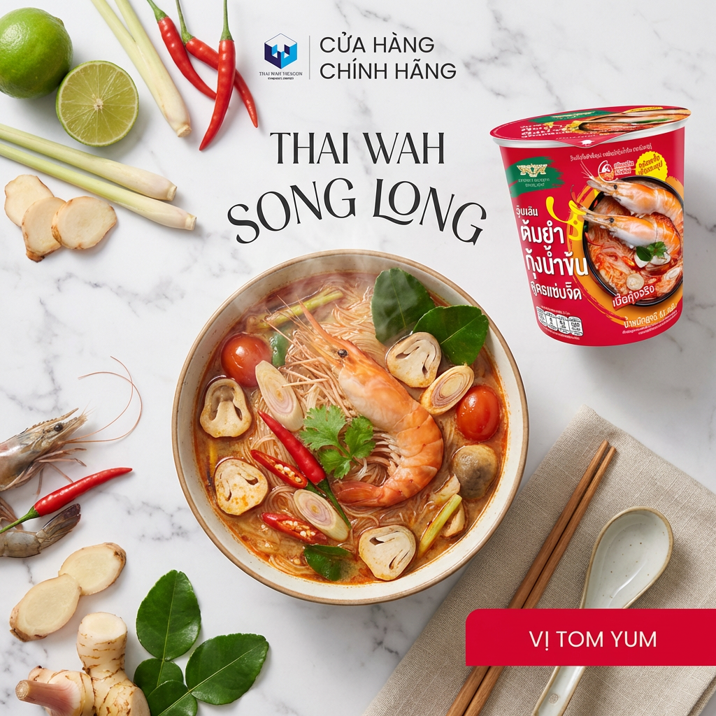 Miến ăn liền Song Long (vị Tom Yum)