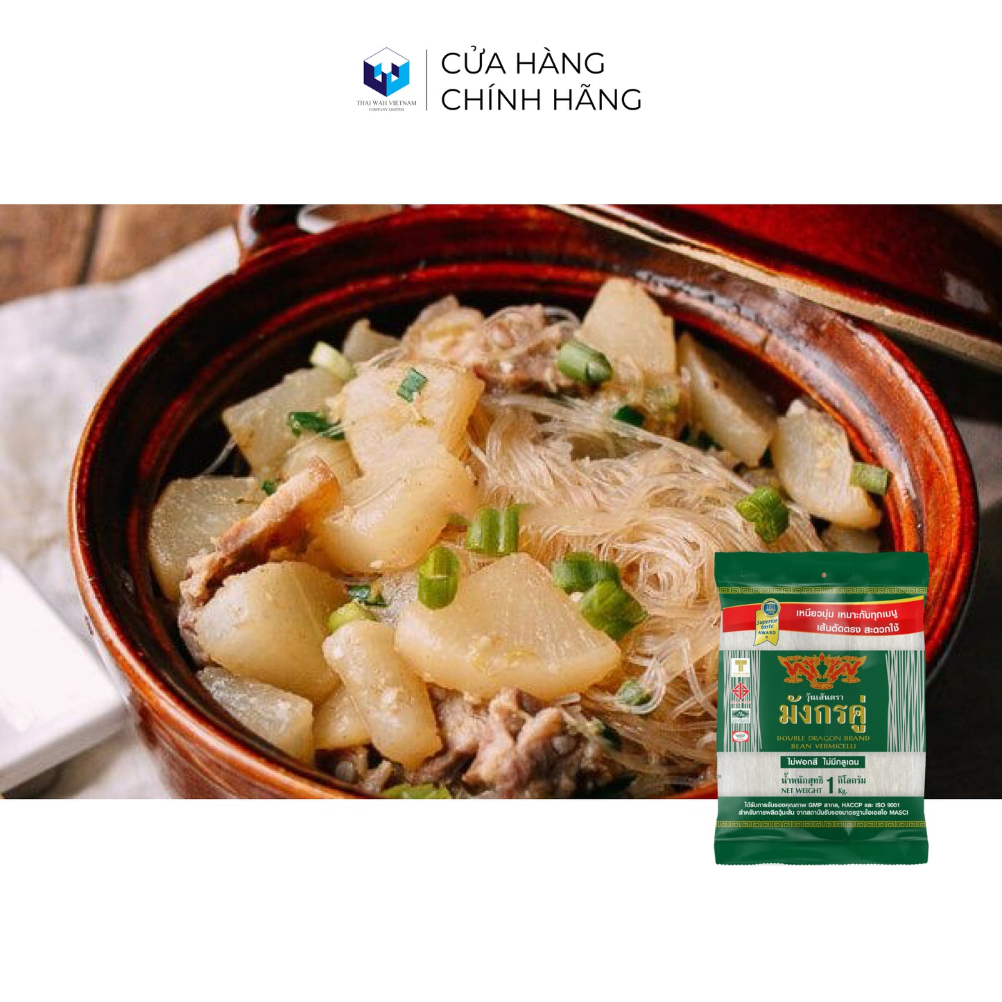 Miến Đậu Xanh Song Long 1 kg